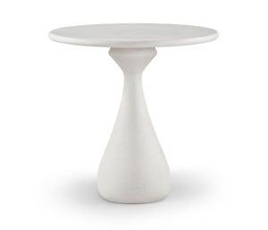Meridian Furniture Sano Concrete Pedestal Counter Table for Stylish Indoor Outdoor Dining and Entertaining Spaces Cream 77042Cream-T