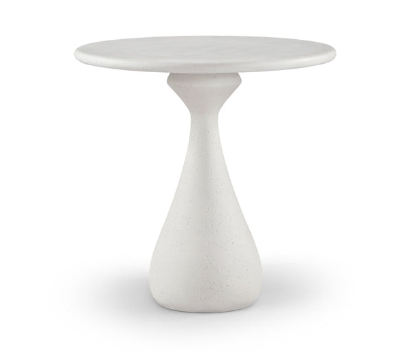Meridian Furniture Sano Concrete Pedestal Counter Table for Stylish Indoor Outdoor Dining and Entertaining Spaces Cream 77042Cream-T