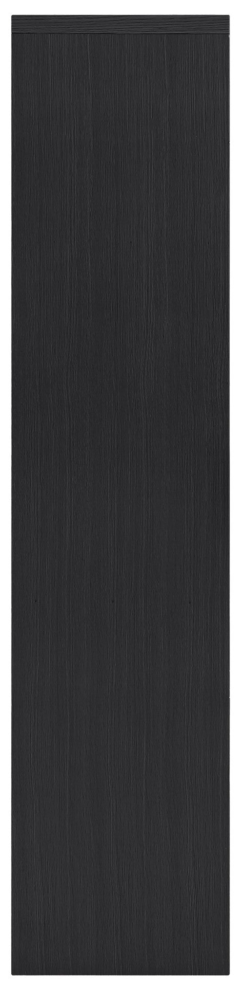 Meridian Furniture Vana Art Deco Tall Cabinet with Cane Front Doors Oak Veneer and Adjustable Interior Shelves Black 77050Black