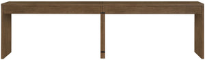 Meridian Furniture Avro Art Deco Oak Veneer Writing Desk with Cane Detailing for Home Office 77051Brown-T-2PC