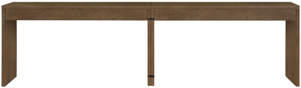 Meridian Furniture Avro Art Deco Oak Veneer Writing Desk with Cane Detailing for Home Office 77051Brown-T-2PC