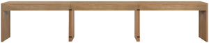 Meridian Furniture Avro Art Deco Three Piece Oak Veneer Desk Set with Natural Cane Panel Detailing 77051Natural-T-3PC