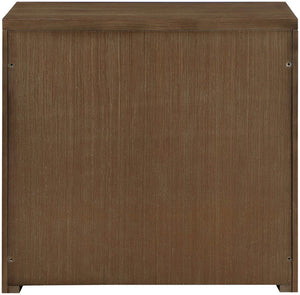 Meridian Furniture Vero Art Deco Oak Veneer Buffet with Cane Panels Modular Sideboard for Dining Room Brown 1pc (31.5" W) 77052Brown-T