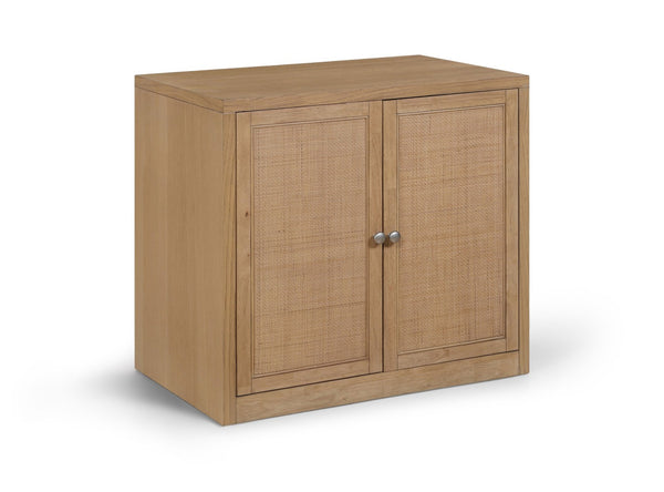 Meridian Furniture Vero Art Deco Oak Veneer Buffet with Cane Panels Modular Sideboard for Dining Room Natural 1pc (31.5" W) 77052Natural-T