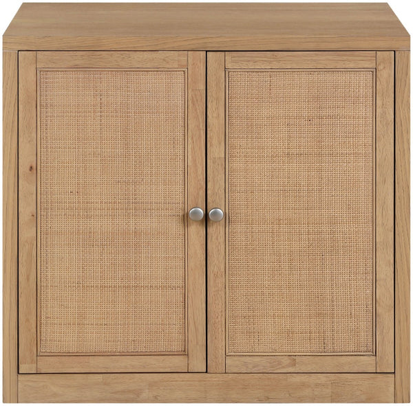 Meridian Furniture Vero Art Deco Oak Veneer Buffet with Cane Panels Modular Sideboard for Dining Room Natural 1pc (31.5" W) 77052Natural-T