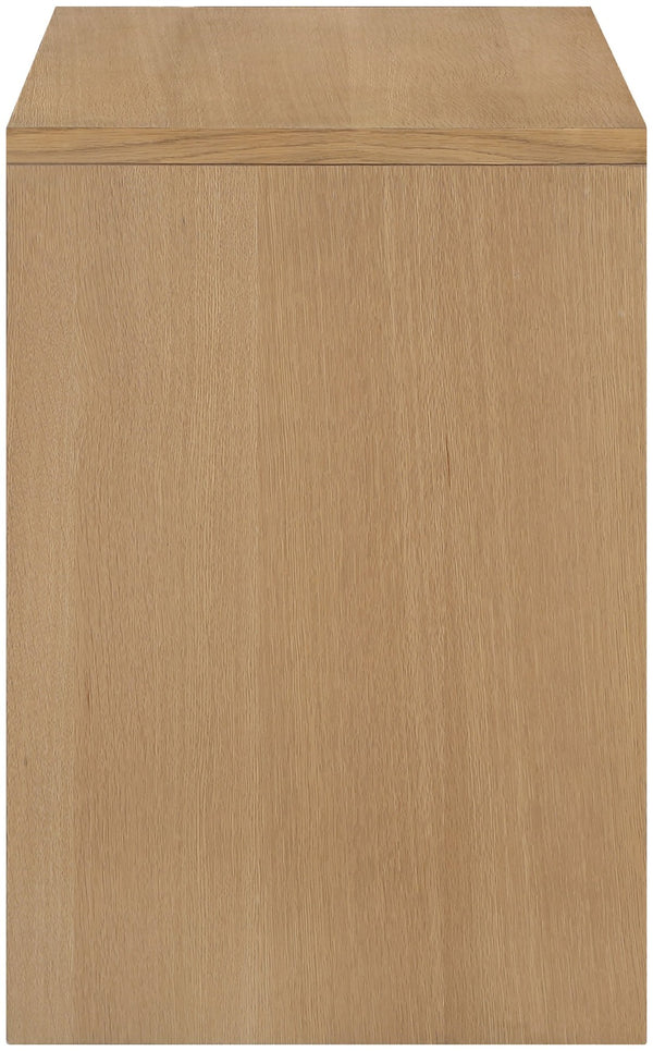Meridian Furniture Vero Art Deco Oak Veneer Buffet with Cane Panels Modular Sideboard for Dining Room Natural 1pc (31.5" W) 77052Natural-T