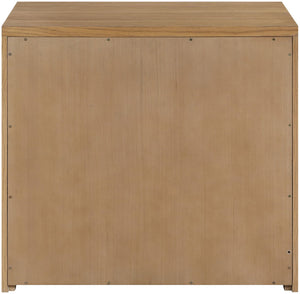 Meridian Furniture Vero Art Deco Oak Veneer Buffet with Cane Panels Modular Sideboard for Dining Room Natural 1pc (31.5" W) 77052Natural-T