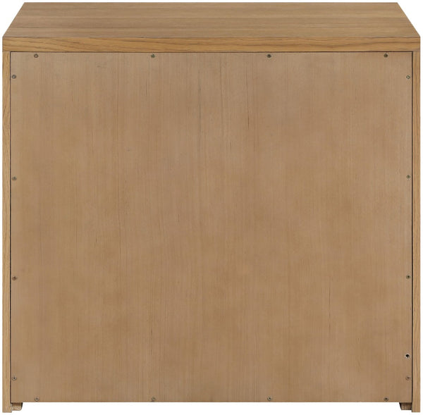Meridian Furniture Vero Art Deco Oak Veneer Buffet with Cane Panels Modular Sideboard for Dining Room Natural 1pc (31.5" W) 77052Natural-T