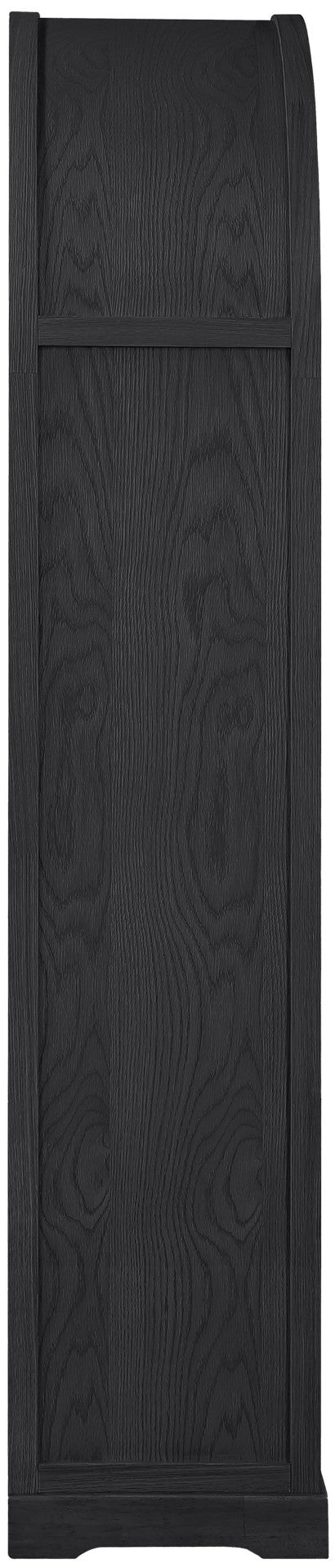 Meridian Furniture Corva Arched Glass Door Display Cabinet Art Deco Storage with Adjustable Shelves Living Room Black 77055Black