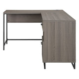 OSP Home Furnishings Hagney Lane L-Shape Desk Farm Oak