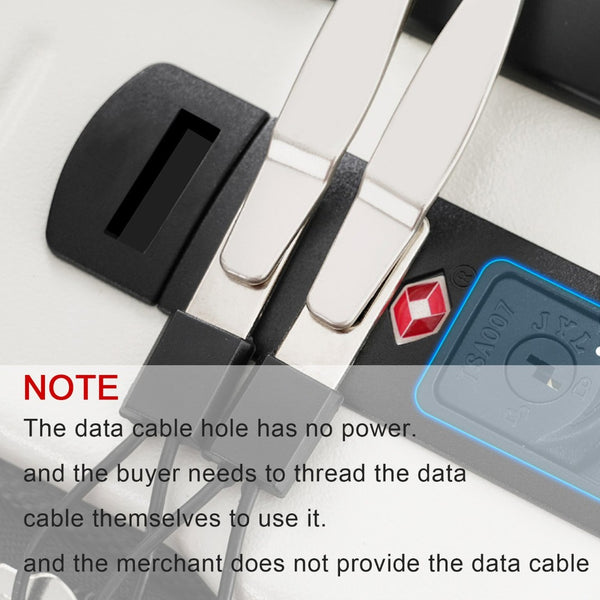 English Elm Carry-on Abs Hard Shell Suitcase with Front Access Pocket Usb Port Spinner Wheels PP314954AAK