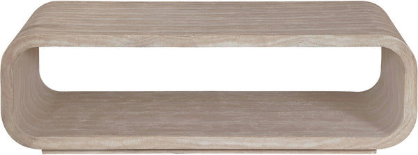 Meridian Furniture Calix Travertine Finish Concrete Coffee Table Art Deco Indoor Outdoor Living 77062Travertine-CT