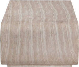 Meridian Furniture Calix Travertine Finish Concrete Coffee Table Art Deco Indoor Outdoor Living 77062Travertine-CT