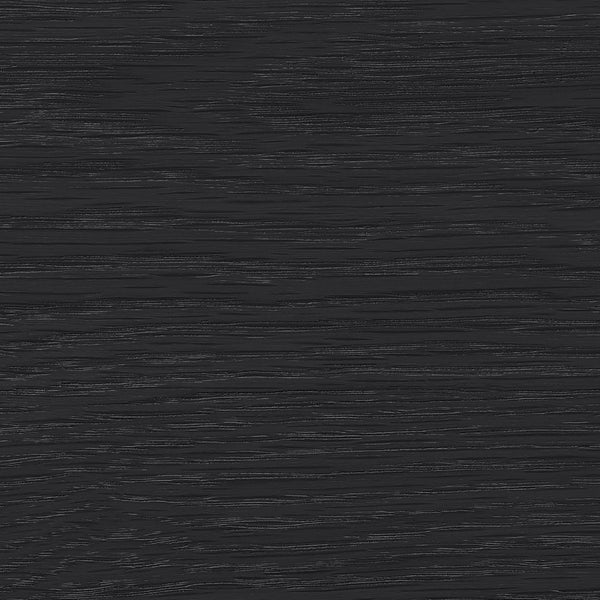 Meridian Furniture Nexa Art Deco Oak Veneer Media Console with Open Linear Shelving for Modern Living Rooms Black 77064Black