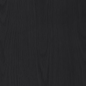 Meridian Furniture Nexa Tall Open Shelf Bookcase Oak Veneer Art Deco Style for Office and Living Room Storage Black 77065Black