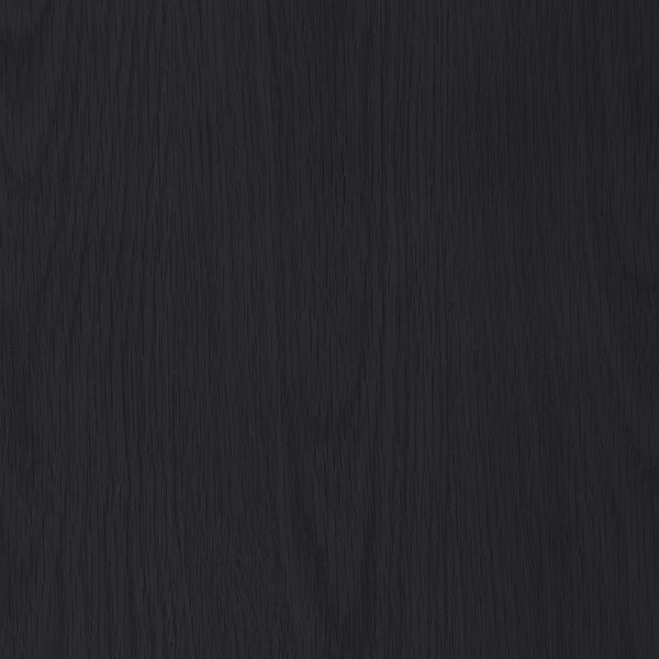 Meridian Furniture Nexa Tall Open Shelf Bookcase Oak Veneer Art Deco Style for Office and Living Room Storage Black 77065Black
