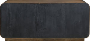 Meridian Furniture Windsor Solid Wood Cane Panel Sideboard Mid-century Modern Buffet for Dining Room Brown 72" W x 18.5" D x 31" H 77075Brown