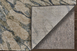 Feizy Rugs Skyview Abstract Textured Rug - Durable Polypropylene With Plush Pile, Perfect For Sophisticated Decor Gray,Green,Ivory Polypropylene Skv39q8fgrn000p18