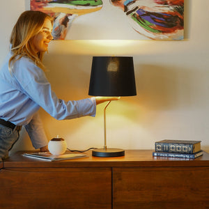 English Elm Ashcroft Furniture - New Stylish Modern Desk Lamp With Black & Gold Finish - Compact, Easy To Install, Perfect For Any Space B183P315110