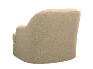 Lexington Alta Vista Plush Swivel Accent Chair with Ultra Down Cushion for Living Room or Bedroom in Soft Beige Tan Upholstery 7710-11SW-73