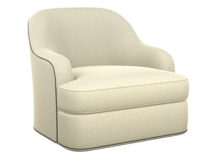 Lexington Alta Vista Plush Swivel Accent Chair with Ultra Down Cushion for Living Room or Bedroom Beige/Tan 7710-11SW-74