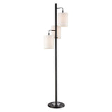 Uprising 72'' High 3-Light Floor Lamp - Black 77101 Elk Home