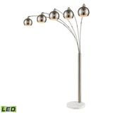 Peterborough 85.5'' High 5-Light Floor Lamp - Polished Nickel - Includes LED Bulbs 77102-LED Elk Home