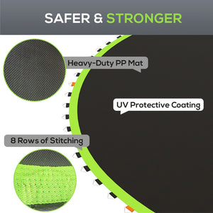 English Elm Soozier 14 Foot Round Trampoline Replacement Mat Uv Polypropylene 80 V-rings W2225P200525
