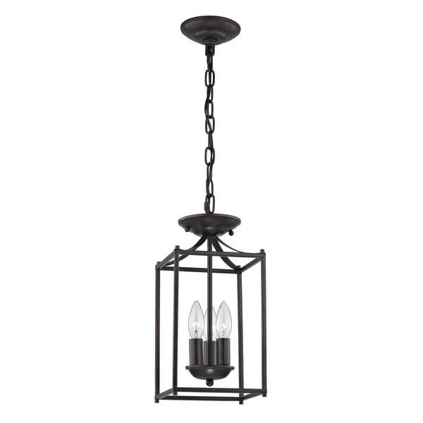 Thomas Lighting Foyer Three Light Mini Pendant Oil Rubbed Bronze Tulip Shade Transitional Ceiling Fixture 7713FY/10