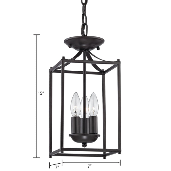 Thomas Lighting Foyer Three Light Mini Pendant Oil Rubbed Bronze Tulip Shade Transitional Ceiling Fixture 7713FY/10