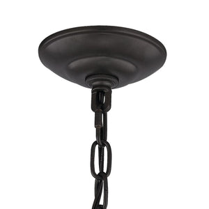 Thomas Lighting Foyer Three Light Mini Pendant Oil Rubbed Bronze Tulip Shade Transitional Ceiling Fixture 7713FY/10