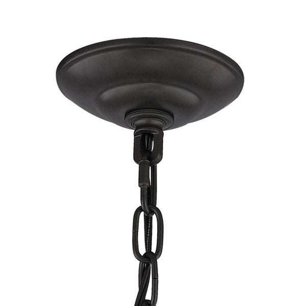 Thomas Lighting Foyer Three Light Mini Pendant Oil Rubbed Bronze Tulip Shade Transitional Ceiling Fixture 7713FY/10