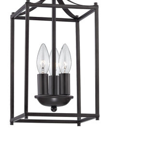 Thomas Lighting Foyer Three Light Mini Pendant Oil Rubbed Bronze Tulip Shade Transitional Ceiling Fixture 7713FY/10