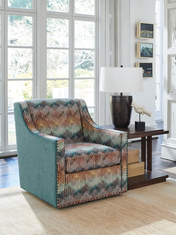 Lexington Alvarado Rectangular End Table - Elegant Walnut Design With Artisan Metal Base For Modern Interiors Montecito  740-950