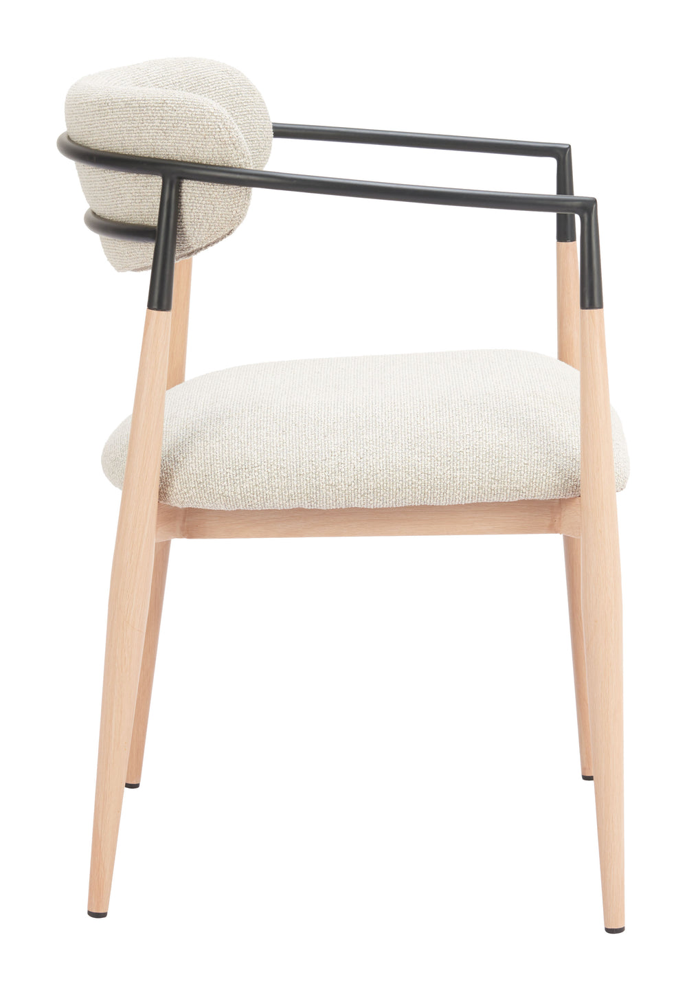 Zuo Modern Equinox Armless Dining Chair Set Of 2 - Stylish Modern Design For Elegant Hospitality Spaces Gray 100% Polyester,Steel 110853-zuo-modern