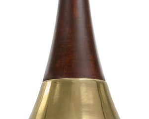 Sunpan Evelyn Pendant Light - Stunning Mid-Century Modern Design with Gold Finish & Dark Mango Wood Top