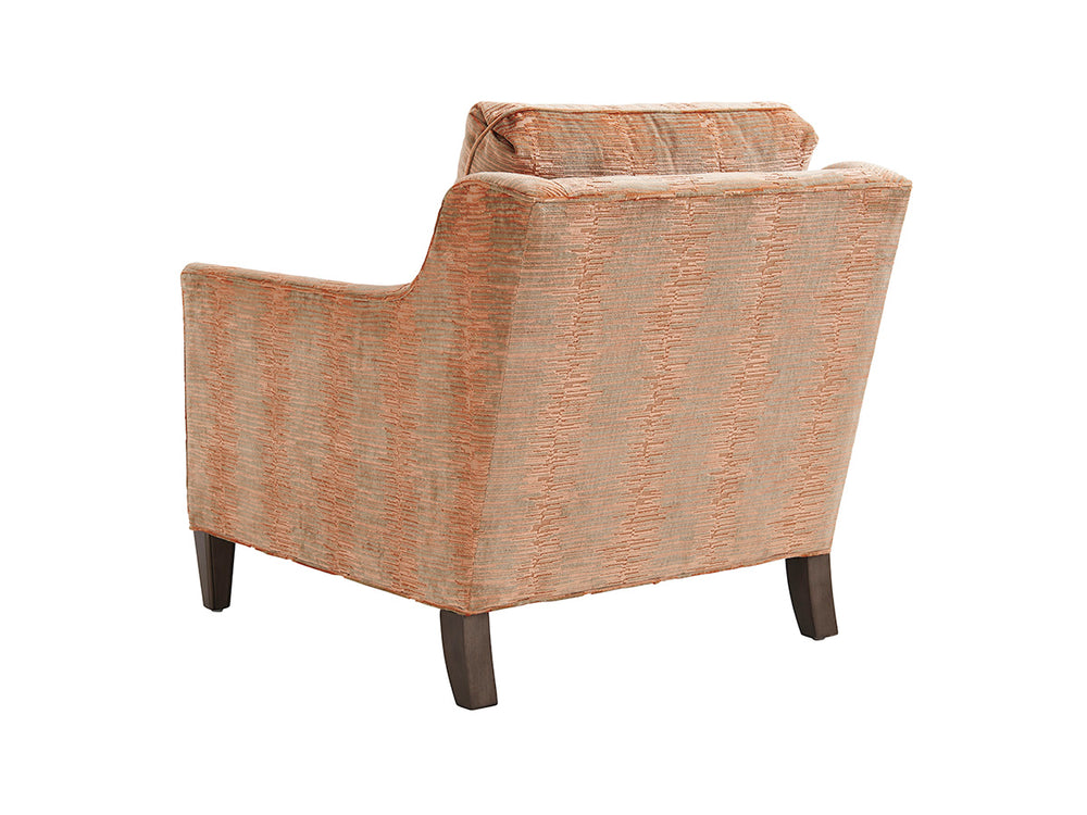 Lexington Turin Luxe Seating: Hand-glazed Platinum Finish, Elegant Silver Accents & Custom Upholstery Style   7716-11-40