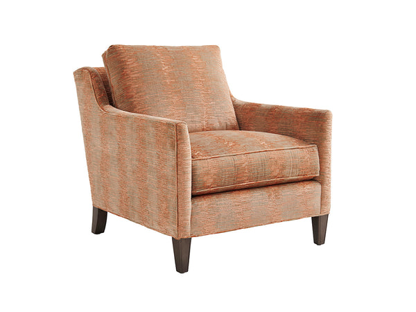 Lexington Turin Luxe Seating: Hand-glazed Platinum Finish, Elegant Silver Accents & Custom Upholstery Style   7716-11-40