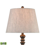 Rhinebeck 30'' High 1-Light Table Lamp - Aged Wood - Includes LED Bulb 77179-LED Elk Home