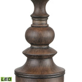 Rhinebeck 30'' High 1-Light Table Lamp - Aged Wood - Includes LED Bulb 77179-LED Elk Home