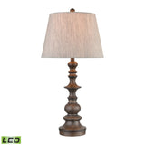 Rhinebeck 30'' High 1-Light Table Lamp - Aged Wood - Includes LED Bulb 77179-LED Elk Home