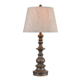 Rhinebeck 30'' High 1-Light Table Lamp - Aged Wood 77179 Elk Home