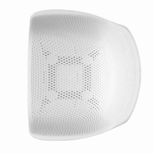 English Elm Christopher Knight Home® - LOTUS modern outdoor dining chair with weather-resistant polypropylene, perforated diamond pattern comfort and stability White 23.5 L x 23.5 W x 22.5 H 69068.00