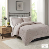 Madison Park Sarasota Casual Microcell Down Alternative Comforter Mini Set MP10-1260 Taupe