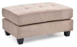 English Elm Malone Tufted Upholstered Ottoman with Sturdy Frame for Cozy Seating and Stylish Small-Space Living Mocha 38 L x 27 W x 16 H B078P301553