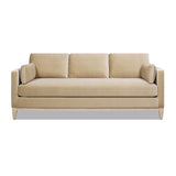 English Elm Knox 84" Modern Farmhouse Sofa, Fawn Brown Performance Velvet