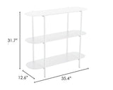 Tre Console Table White 109419 Zuo Modern