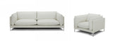 VIG Furniture Divani Casa Harvest - Modern White Full Leather Sofa Set VGKKKF2627-L2927-SET