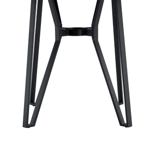 English Elm Christopher Knight Home® - Round Mid-Century Bar Table with Hairpin Metal Legs and Open Shelf, 46.85" Diameter, Stylish Dining Ash Brown N771P205281A