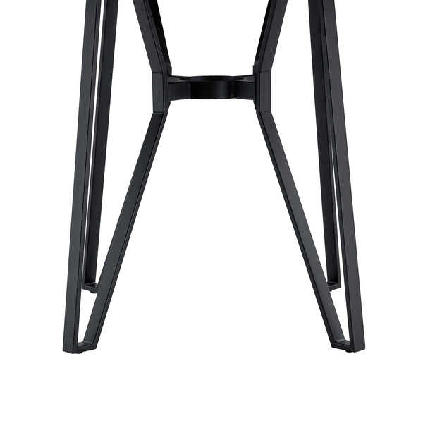 English Elm Christopher Knight Home® - Round Mid-Century Bar Table with Hairpin Metal Legs and Open Shelf, 46.85" Diameter, Stylish Dining Ash Brown N771P205281A